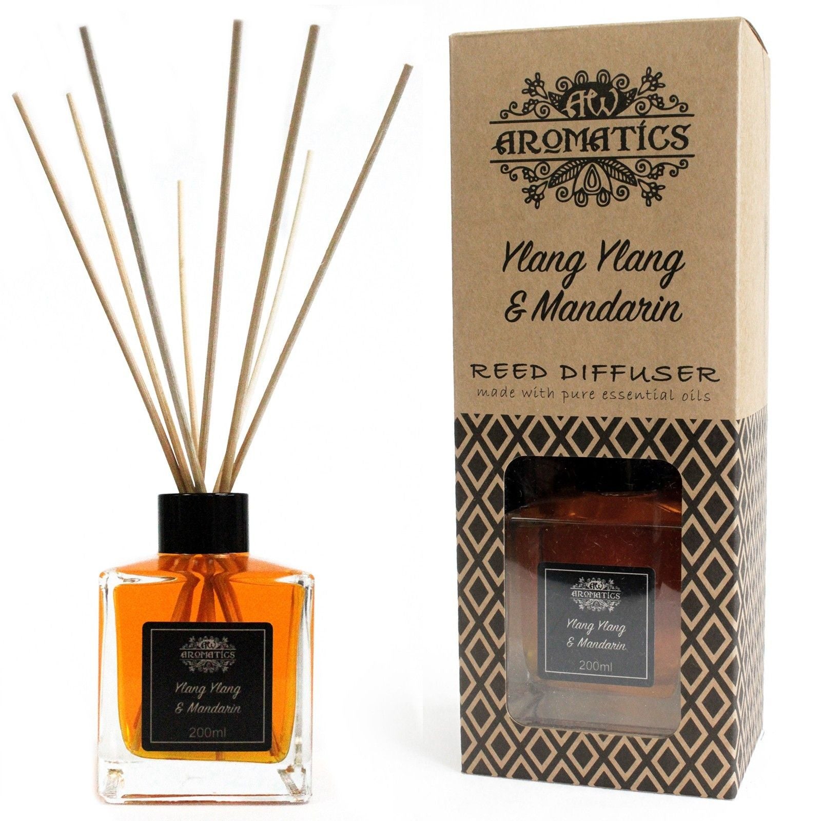 Ylang Ylang i Mandarynka – Patyczki zapachowe 200 ml