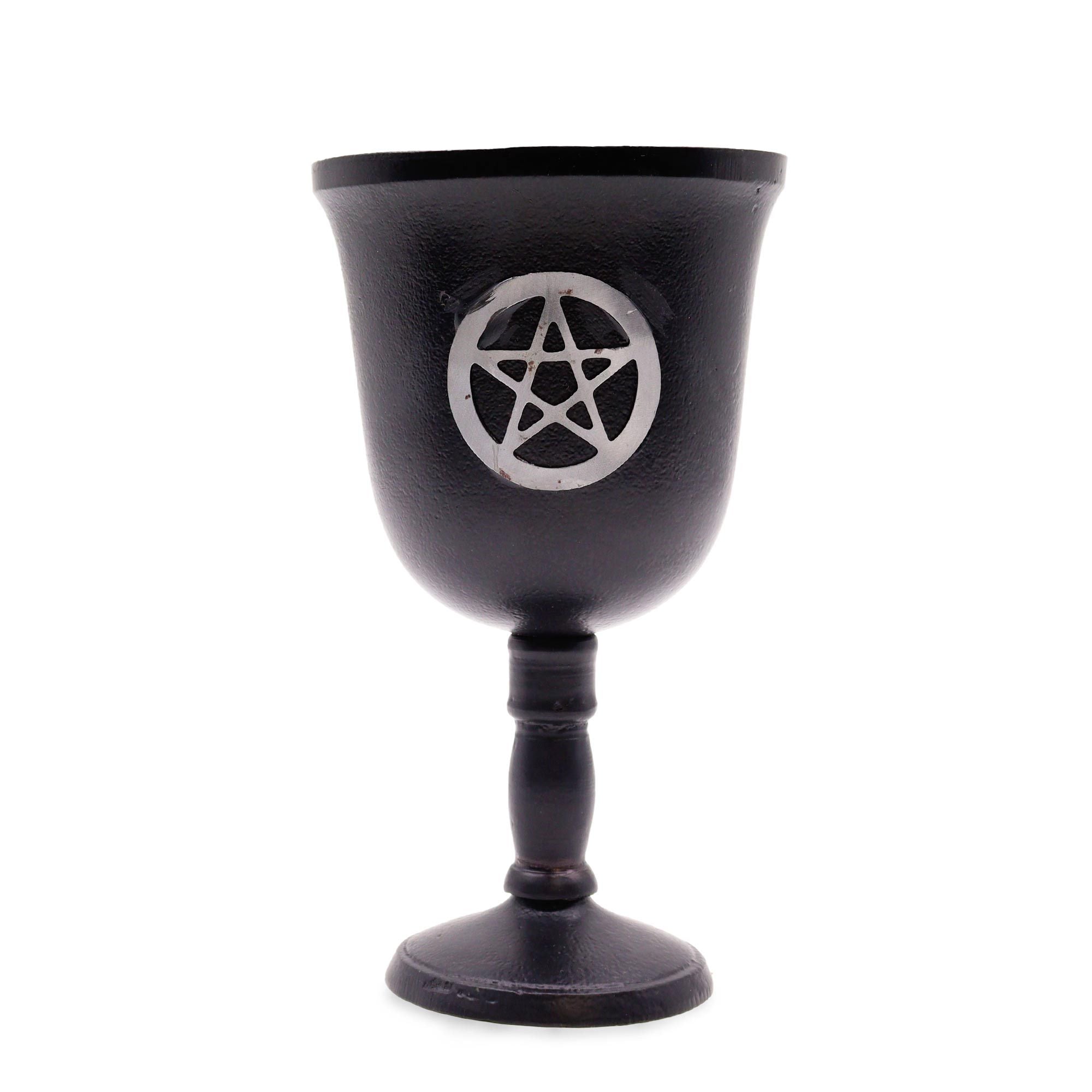 Żelazny Kielich Rytualny – Pentagram (20x11 cm)