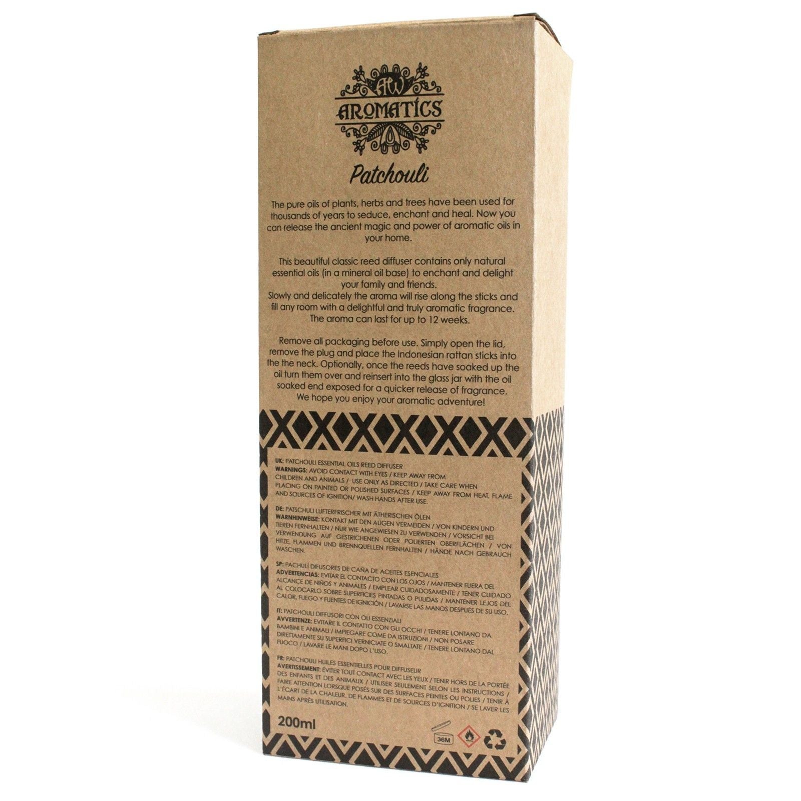 Paczula – Patyczki zapachowe 200 ml