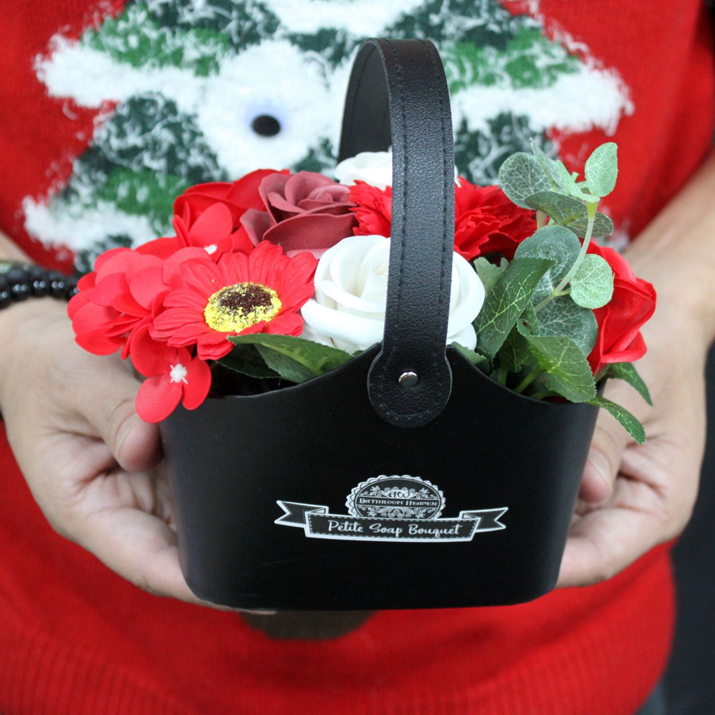 Bukiet Petite Basket – Spokojny Róż