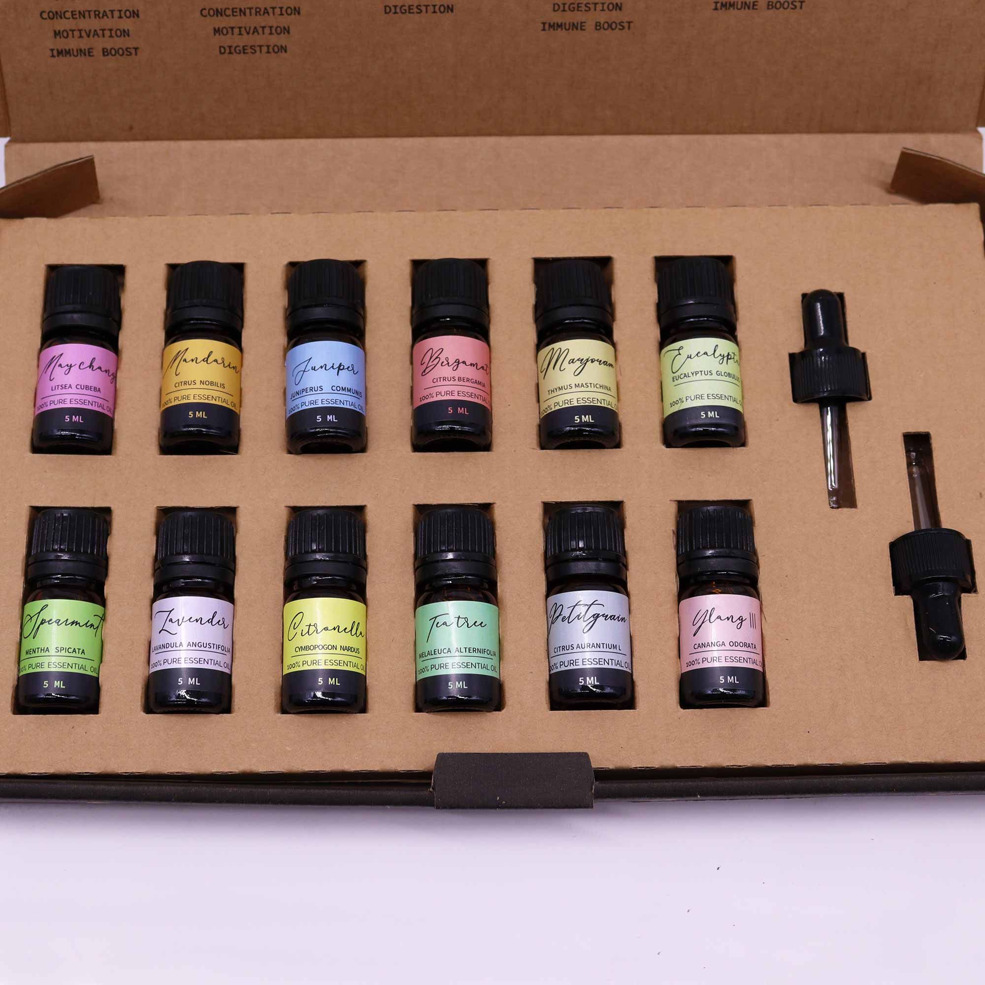 Wiosenny Zestaw Olejków – 12 x 5ml + 2 pipety