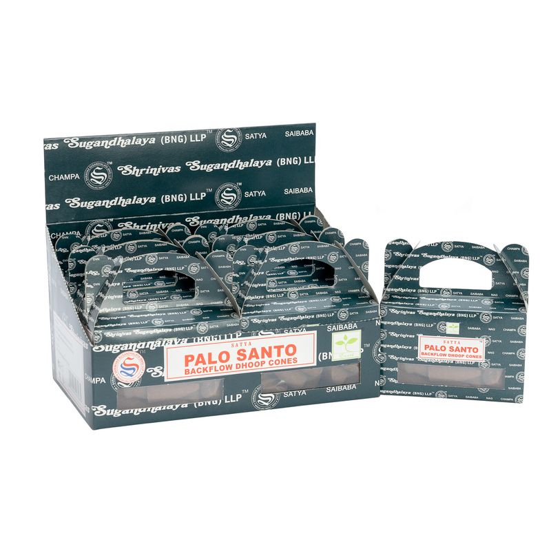 Satya Palo Santo – Stożki Backflow Dhoop 95 g (24 szt.)