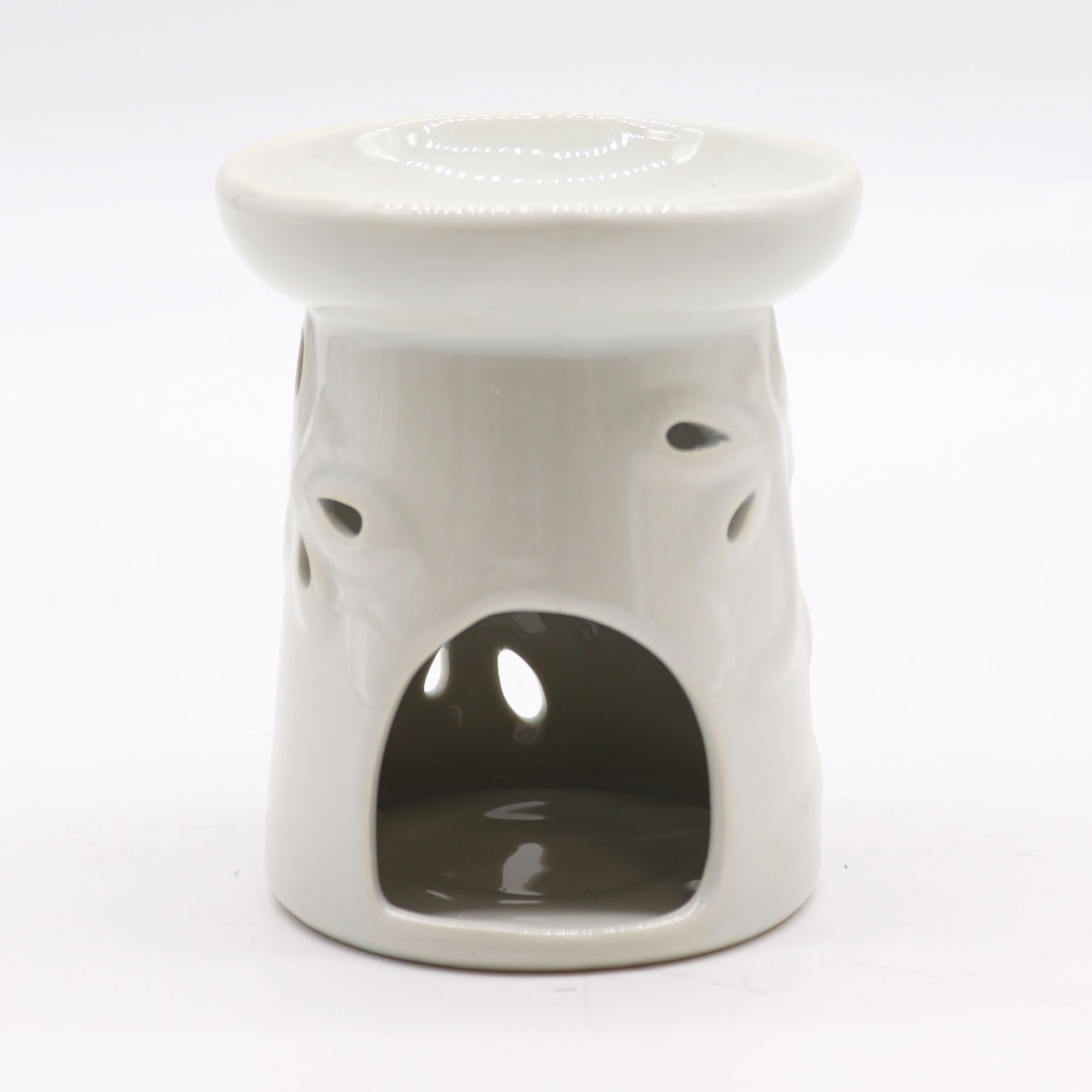 Klasyczny biały kominek ceramiczny – Ważka