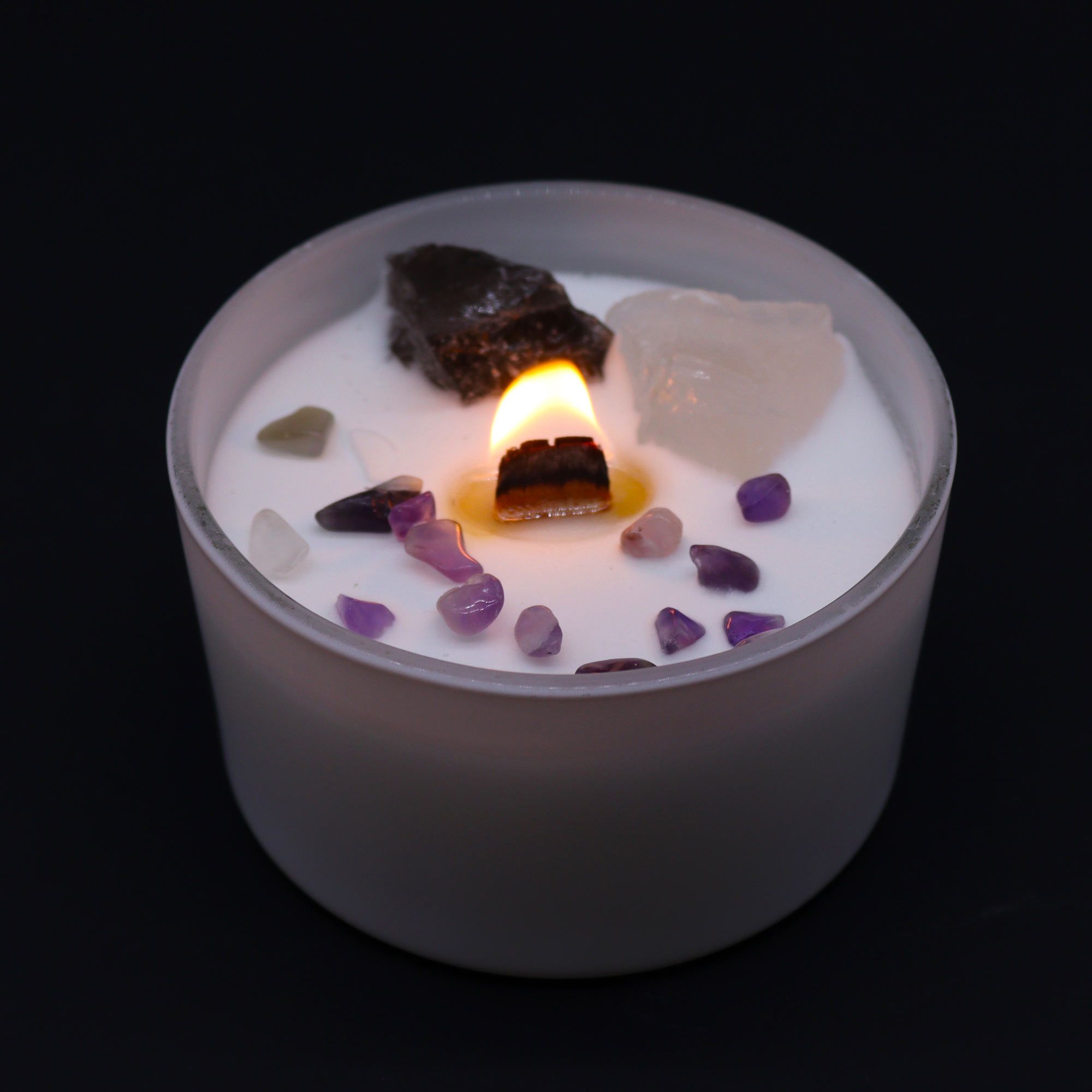 Świeca kryształowa - Crown Chakra