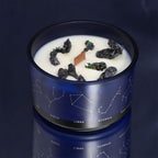 Świeca zodiakalna z kryształami – Byk ♉