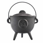 Cast Iron Cauldron with Pentagram – 11x13 cm