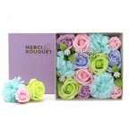 Soap Flower Bouquet – Calm Blue