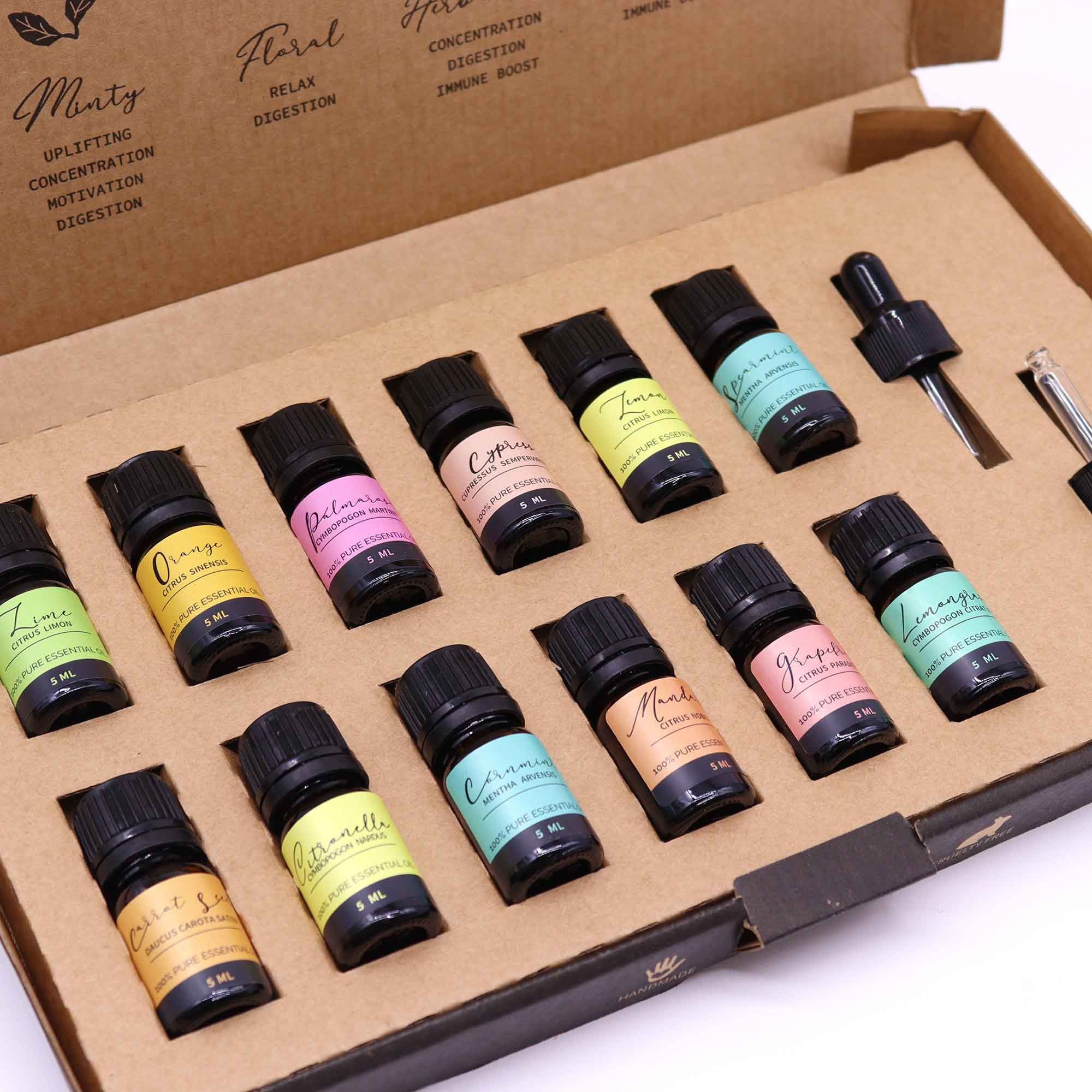 Letni Zestaw Olejków – 12 x 5ml + 2 pipety