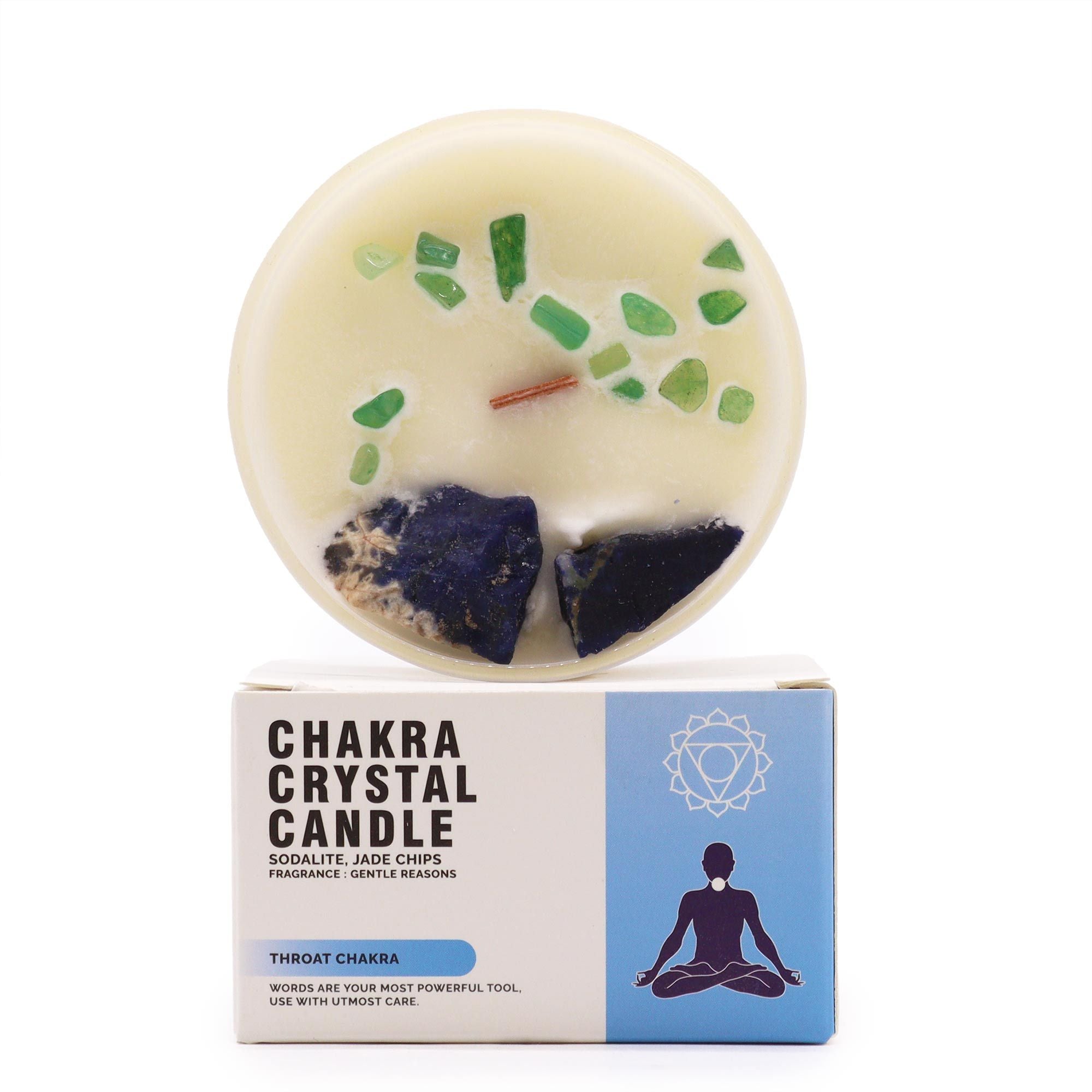 Świeca kryształowa - Throat Chakra