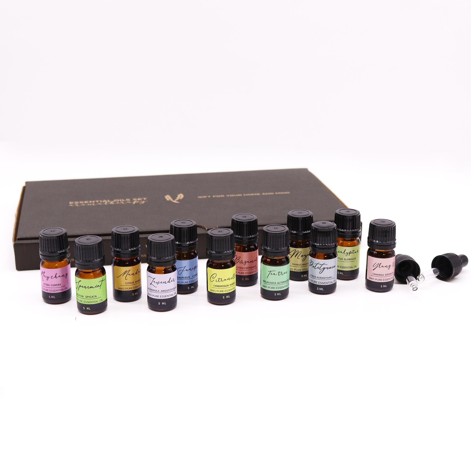 Wiosenny Zestaw Olejków – 12 x 5ml + 2 pipety