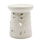 Klasyczny biały kominek ceramiczny – Ważka