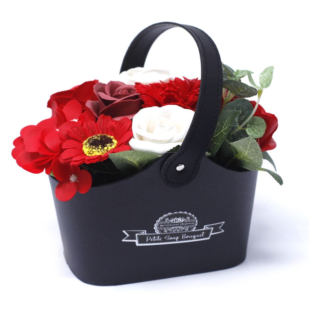 Bukiet Petite Basket – Szlachetna Czerwień