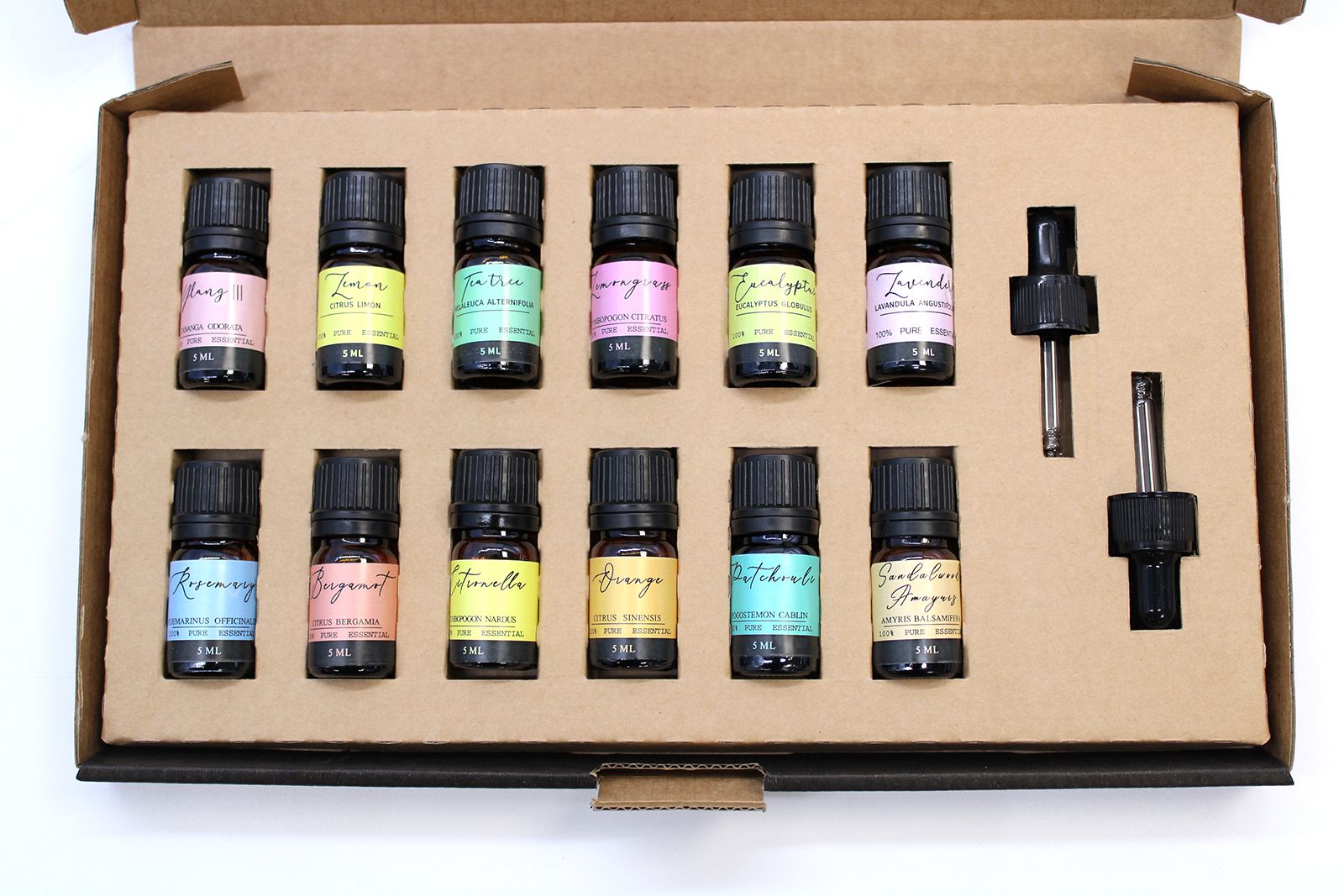 Top 12 Zestaw Olejków – 12 x 5ml + 2 pipety
