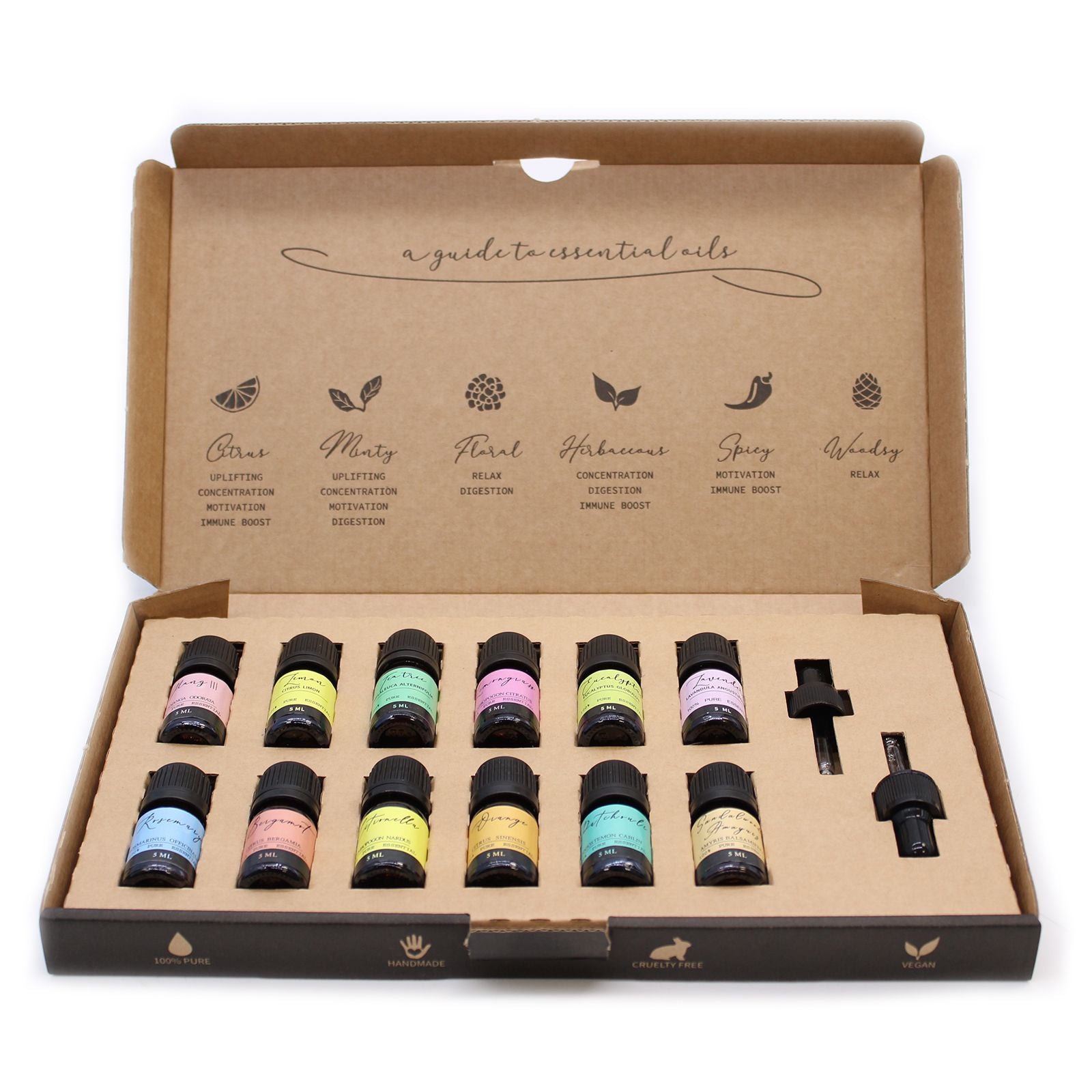 Top 12 Zestaw Olejków – 12 x 5ml + 2 pipety