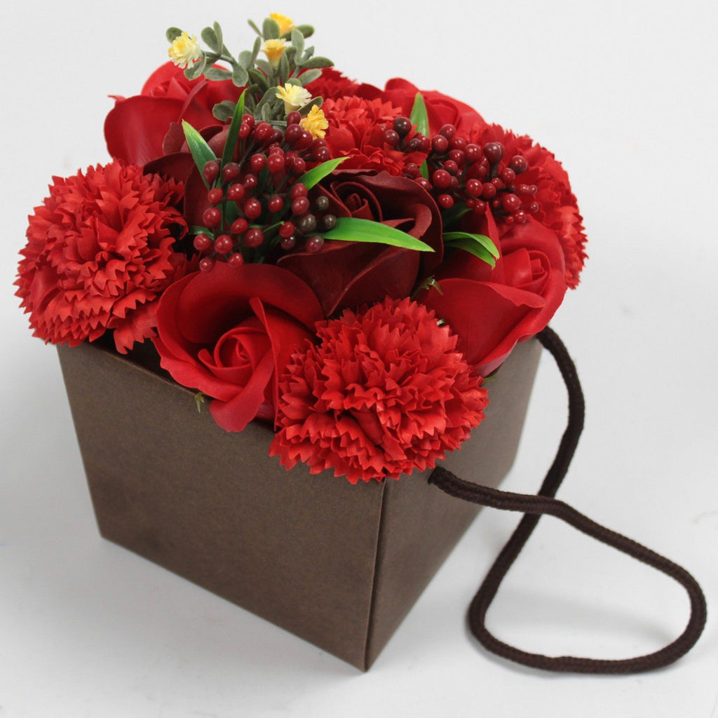 Soap Bouquet – Red Rose and Carnation
