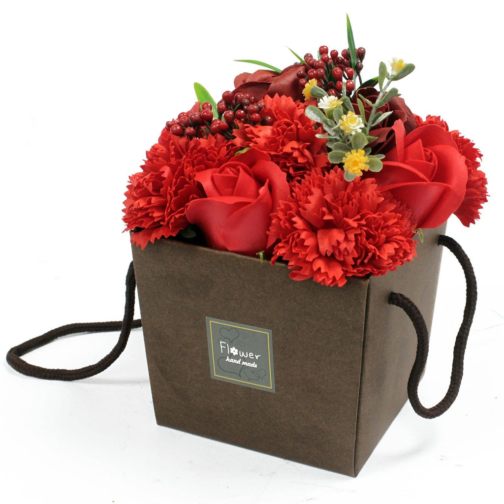 Soap Bouquet – Red Rose and Carnation